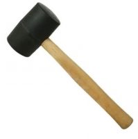 RUBBER HAMMER BLACK 16 ONZ 24 ONZ