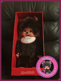 monchhichi fille 45cm 45 cm l size rainbow arc en ciel kiki géant vintage girl cute toys 