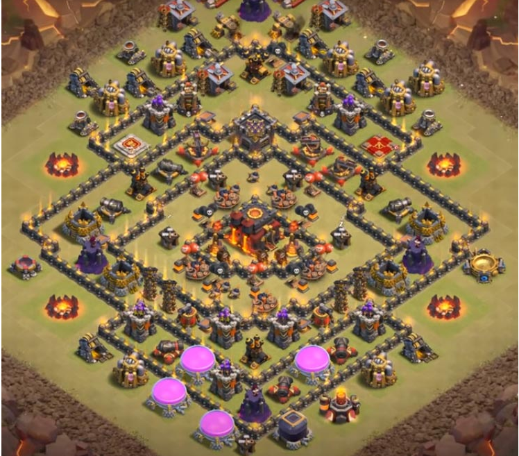 Design Base TH 10 Clash Of Clans (CoC) Untuk War Terbaru ...