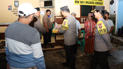 Polres Pelabuhan Tanjung Priok Aktif  Kunjungi Satkamling di Wilayah  Muara Angke