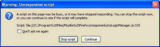 Unresponsive Script