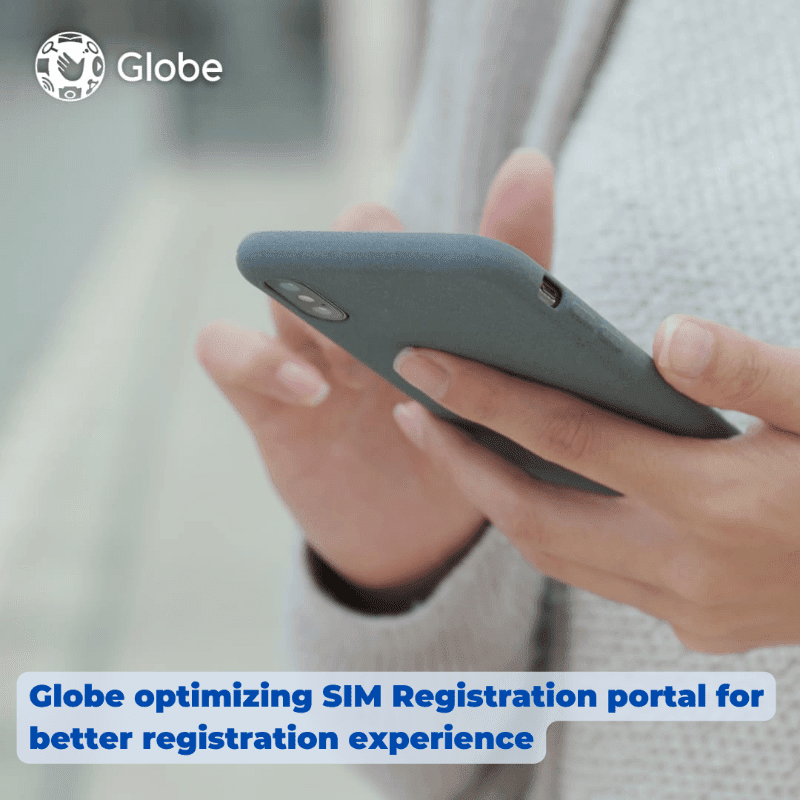 Globe is currently optimizing its SIM registration portal!