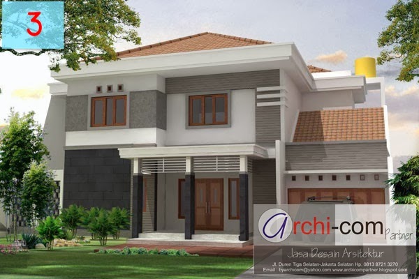   desain rumah, rumah limasan, rumah dua lantai