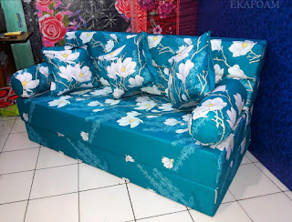 Sofa bed inoac motif ijo pupus atau alya tosca