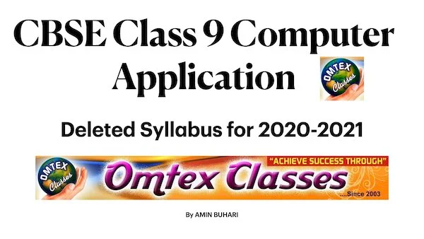 CBSE Class 9 Computer Applications Deleted Syllabus: Check Topics Scrapped for 2020-2021