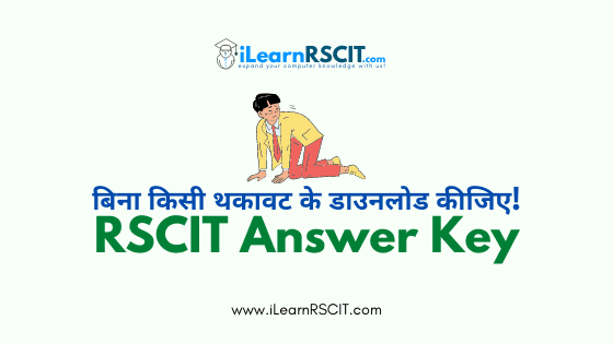 RSCIT Answer Key 2024 Pdf