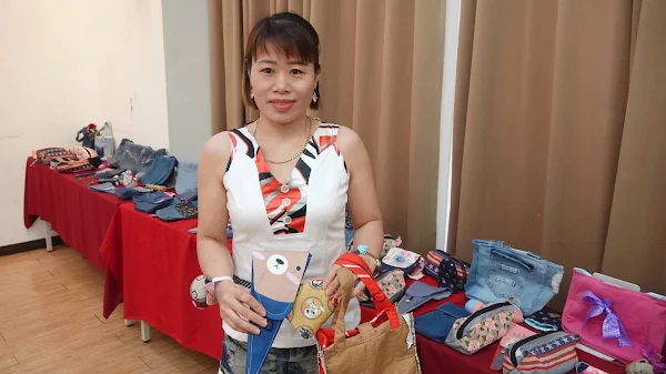 ▲來自越南的新住民學員郭曉紅分享了她參與婦女學苑課程的心得與成就。 （記者林明佑攝）