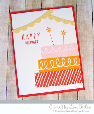 Happy Birthday card-designed by Lori Tecler/Inking Aloud-stamps and dies from Concord & 9th