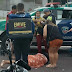 Mãe e bebê caem de motocicleta durante acidente de trânsito em área nobre de Manaus