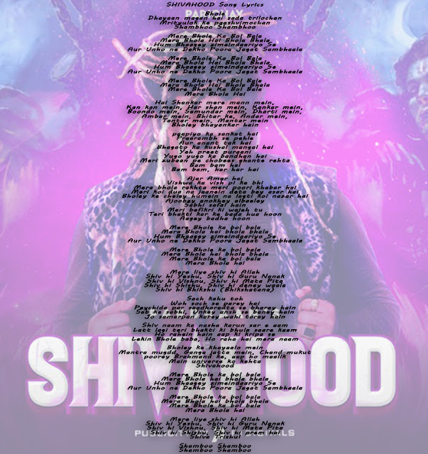 SHIVAHOOD Song Image Lyrics in English - PARDHAAN | A-SHOCK | Shivratri Special 2020