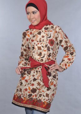 10 model  baju  hamil muslim batik kerja Koleksi Baju  