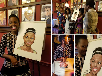 Lupita Nyong'o Joins Sardi's Restaurant Caricature League