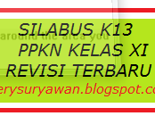 Silabus K13 PPKN Kelas XI SMA Revisi Terbaru