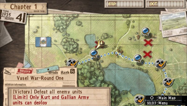 Valkyria Chronicles 3 Extra Edition Patch English - Map