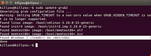 Mengatasi GRUB Tidak Tampil Setelah Install Ubuntu 15.04