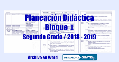 Planeación Didáctica Bloque 1 - Segundo Grado 2018 - 2019