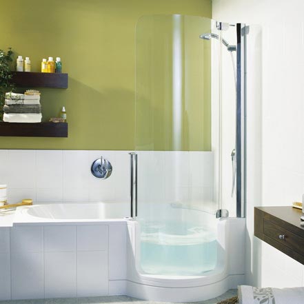 Enjoy Steam Shower  and the Bathtub  All At the Same Time 