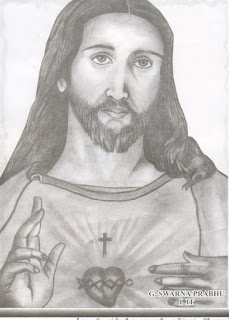 The Face Of God jesus christ picture Pencil sketching Passion of christ cross almighty Crucifixion nails hands tomb da vinci code leonardo drawings monalisa the last supper art