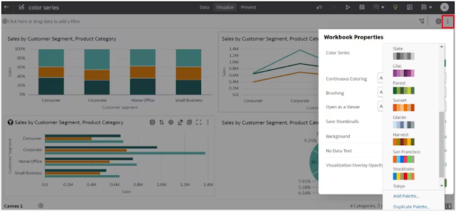 Enhance Oracle Analytics Custom Visualization Plug-Ins with Color Palettes