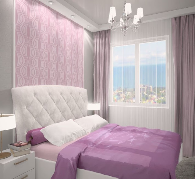 bedroom ideas purple and grey