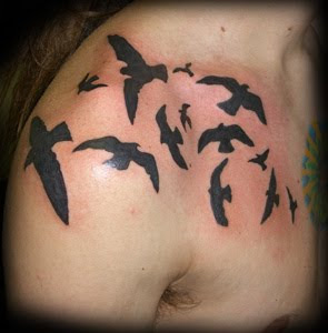 Bird tatto design for body