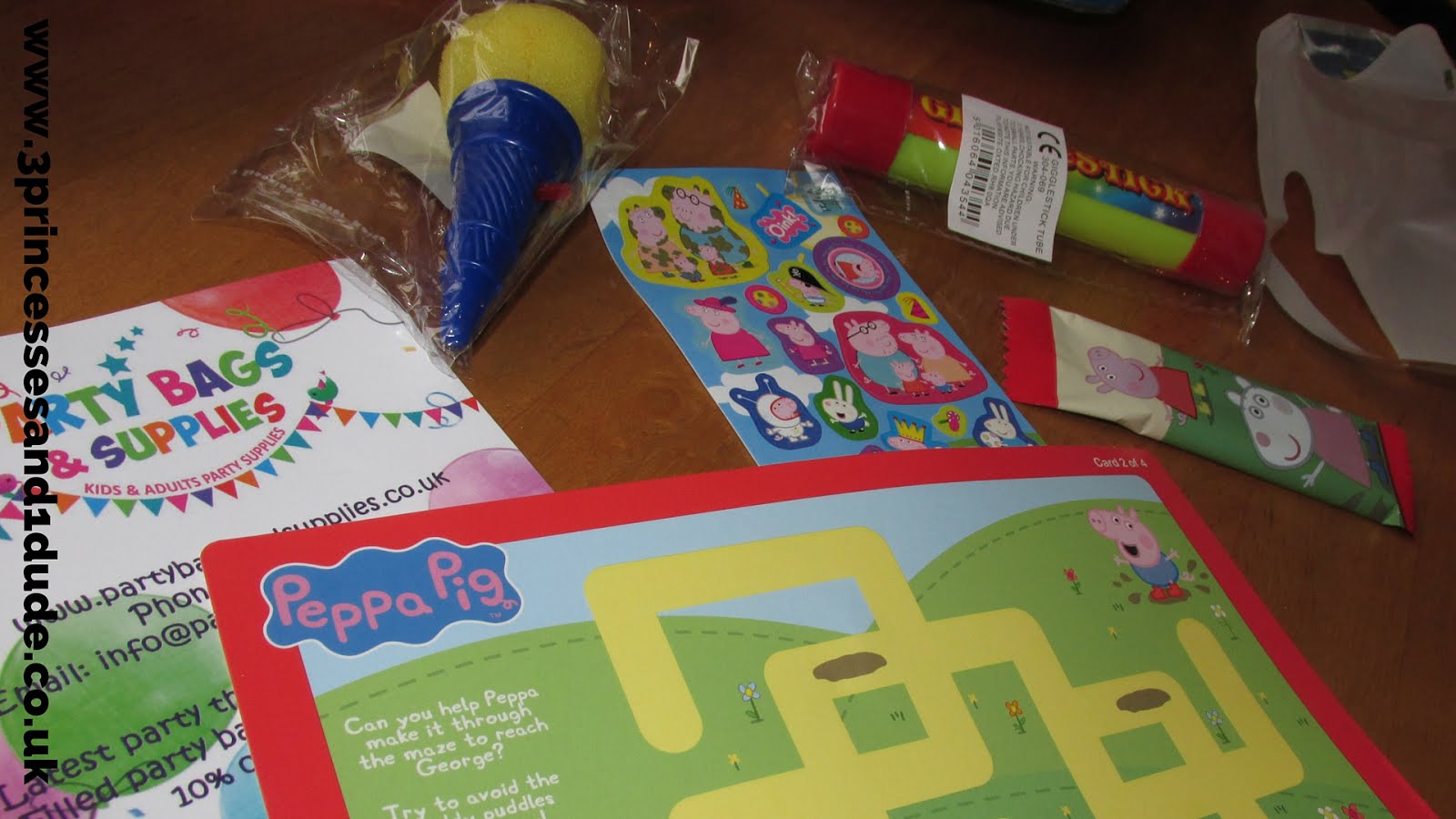 3 Princesses and 1 Dude Party  Bags and Supplies  Review 