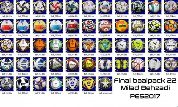 PES 2017 Final Ballpack Season 2021-2022