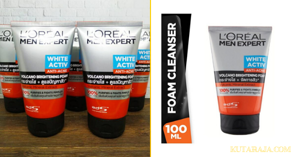 Review L Oreal Paris Men Expert White Active Red Volcano Foam Manfaat Dan Cara Penggunaannya Kutaraja