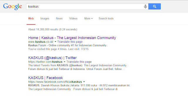 Title tag,  meta deskripsi kaskus, facebook, twitter