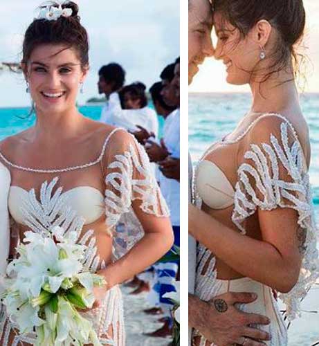 Isabeli Fontana vestido de noiva, casamento Di Ferrero