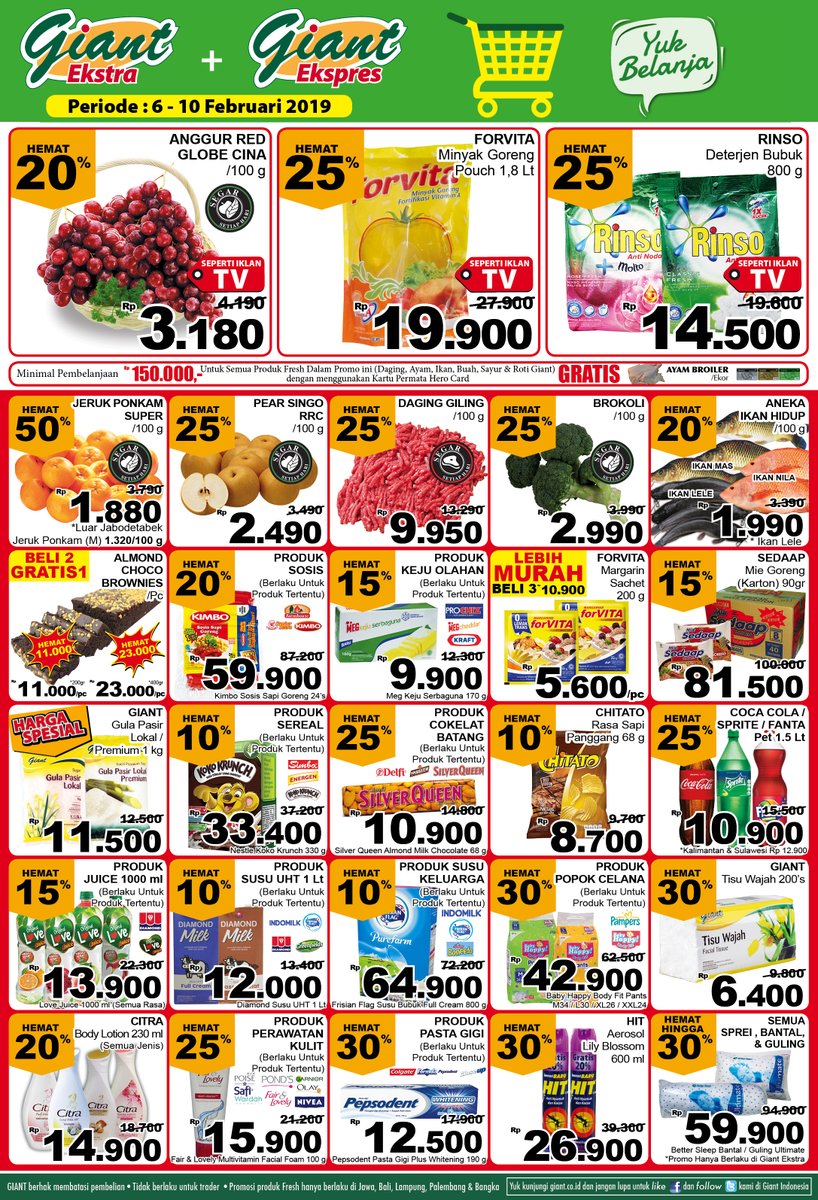 #Giant - #Promo #Katalog Periode 06 - 10 Februari 2019