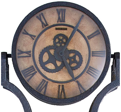 Howard Miller HourGlass Grandfather Clock, Perfect For Steampunk Enthusiasts