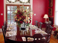 beautiful red dining rooms