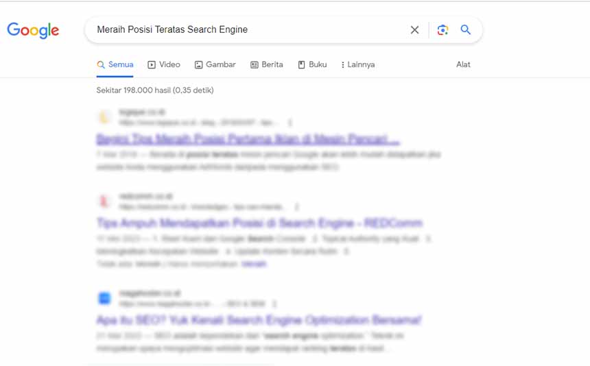 Meraih Posisi Teratas Search Engine