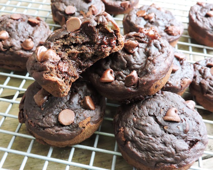 Guilt-Free Double Chocolate Banana Muffins