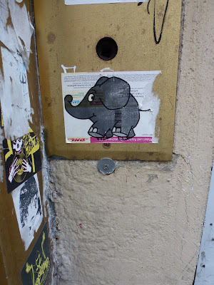  Der Elefant (auf DHL-Sticker) - von der Sendung mit der Maus in der Reichenbachstraße