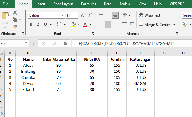 Tutorial Rumus Excel Fungsi IF