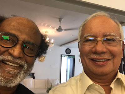 Najib swafoto bersama Rajnikanth