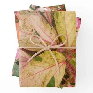 Natural Flower Photo Gift Wrapping Sheets by Miabo Enyadike