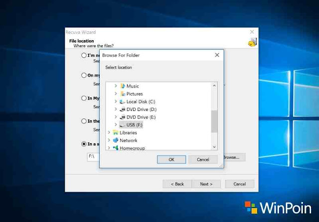 cara mengembalikan file yang terhapus di flashdisk windows