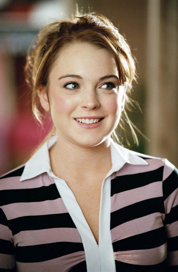 lindsay lohan mean girls hair. hair lindsay lohan