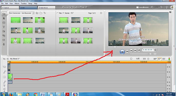 Mengganti Background Video Dengan Teknik Green Screen Menggunakan Pinnacle Studio