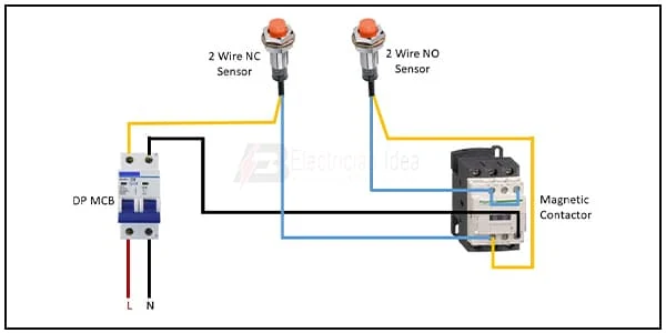 2 Wire Sensor in Magnetic Contactor