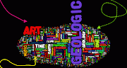 Towards a map of Geologic Art: the tag cloud of my book 'Geology in Art' . (geology in art tag cloud)