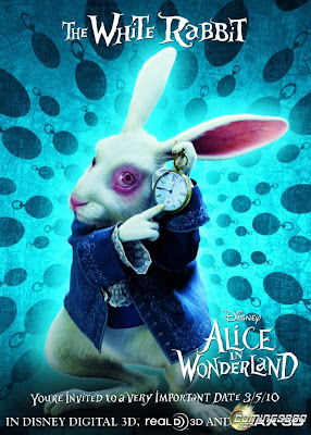 Michael Sheen The White Rabbit Alice in Wonderland Movie Poster