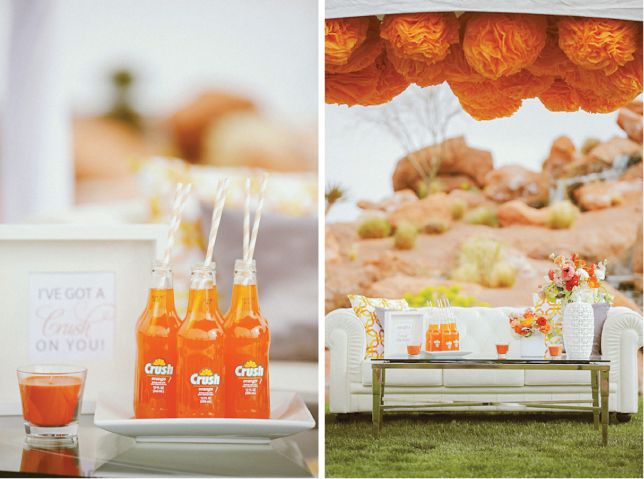 Gorgeous Tangerine Tango Wedding Inspiration