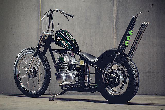 Honda CB360 By Pop Bang Classics Hell Kustom