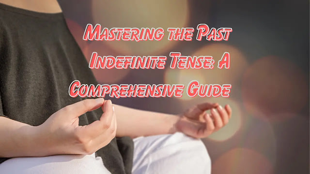 Image illustrating 'The Past Indefinite Tense' in grammar