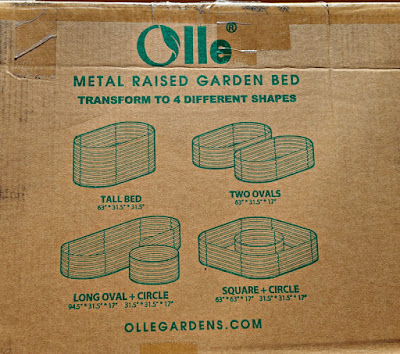 A graphic showing the four possible garden bed layouts.