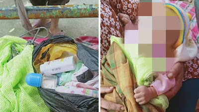 Ibunya Kabur, Bayi Mungil Usia 2 Bulan Dititik Ke Pedagang Pasar Sentral Pinrang